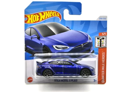 HW Tesla Model S Plaid - Quarter Mile Heroes 5/5 - 238/250 -  Hot Wheels - 1:64