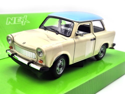 Trabant 601 -  Welly - bézs - kék 1:24