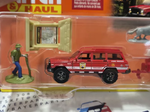 Matchbox Hitch and Haul - Jeep Wagoneer (1988) - Trailer Trawler -  Matchbox - 1:64