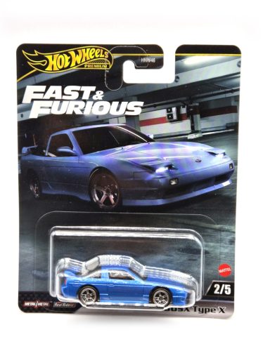 Hot Wheels Premium Fast and Furious - Halálos iramban 2/5 - Nissan 180SX Type X (1996) -  Hot Wheels - 1:64