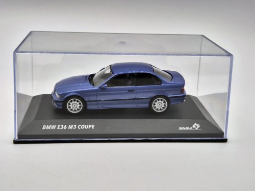 BMW E36 M3 coupe (1999) - kék -  Solido - 1:43