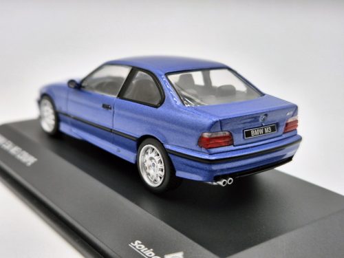 BMW E36 M3 coupe (1999) - kék -  Solido - 1:43