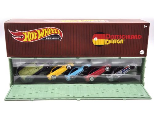 Hot Wheels Premium - Car Culture - Fahrer auf der Autobahn 5 darabos szett konténerben - Mercedes Benz C63 coupe - 1994 AMG Mercedes C-class DTM D2 #7 - Porsche 911 GT3 RS - Audi S4 Quatro - Mercedes Benz Sprinter -  Hot Wheels - 1:64