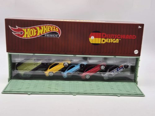 Hot Wheels Premium - Car Culture - Fahrer auf der Autobahn 5 darabos szett konténerben - Mercedes Benz C63 coupe - 1994 AMG Mercedes C-class DTM D2 #7 - Porsche 911 GT3 RS - Audi S4 Quatro - Mercedes Benz Sprinter -  Hot Wheels - 1:64