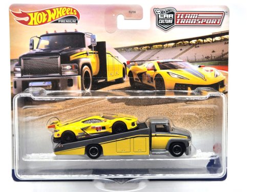 Hot Wheels Team Transport - Corvette C8-R - Carry on Truck  -  Hot Wheels - 1:64