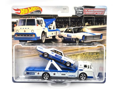 Hot Wheels Team Transport - Ford C-800 - 1964 Ford Galaxie -  Hot Wheels - 1:64