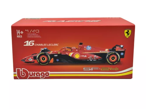 Ferrari SF-24 Team Scuderia F1 #16 (2024) - Imola - Charles Leclerc - PILÓTÁVAL -  Bburago - 1:43
