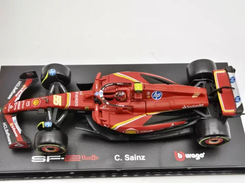 Ferrari SF-24 Team Scuderia F1 #55 (2024) - Imola - Carlos Sainz - PILÓTÁVAL -  Bburago - 1:43