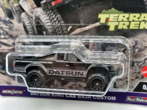 Hot Wheels Premium - Car Culture Terra Trek - Datsun King Cab Baja Custom - CHASE CAR -  Hot Wheels - 1:64