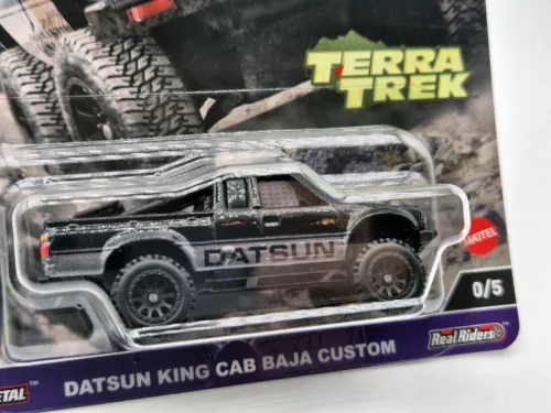 Hot Wheels Premium - Car Culture Terra Trek - Datsun King Cab Baja Custom - CHASE CAR -  Hot Wheels - 1:64