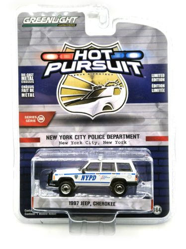 Jeep Cherokee (1997) - New York City Police rendőrség -  Greenlight - 1:64
