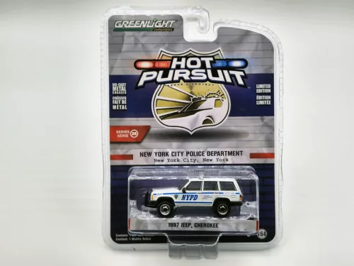 Jeep Cherokee (1997) - New York City Police rendőrség -  Greenlight - 1:64
