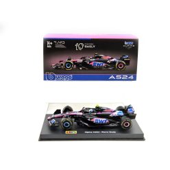   BWT Racing Alpine A524 F1 #10 (2024) - Pierre Gasly - PILÓTÁVAL -  Bburago - 1:43