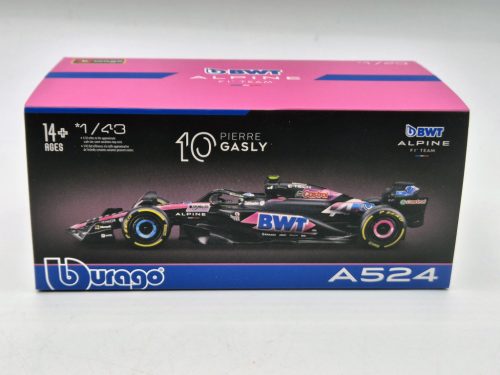 BWT Racing Alpine A524 F1 #10 (2024) - Pierre Gasly - PILÓTÁVAL -  Bburago - 1:43