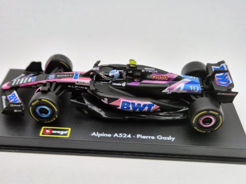 BWT Racing Alpine A524 F1 #10 (2024) - Pierre Gasly - PILÓTÁVAL -  Bburago - 1:43