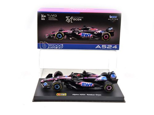 BWT Racing Alpine A524 F1 #31 (2024) - Esteban Ocon - PILÓTÁVAL -  Bburago - 1:43