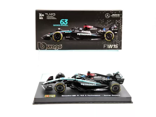Mercedes GP W15 EQ Performance F1 #63 (2024) - George Russel - PILÓTÁVAL -  Bburago - 1:43