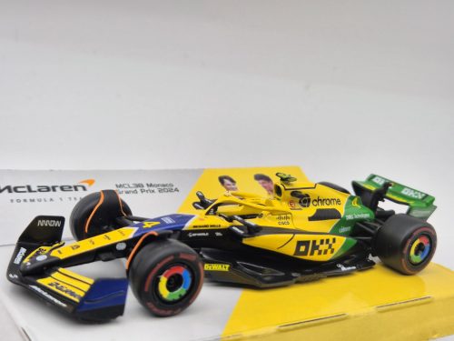 McLaren MCL38 F1 #4 (2024) - Monaco GP (Senna 30th Anniversary) - Lando Norris -  Bburago - 1:43