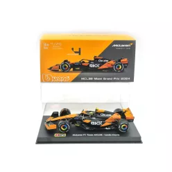   McLaren MCL38 F1 #4 (2024) - Lando Norris - PILÓTÁVAL -  Bburago - 1:43