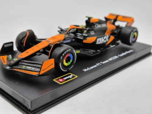 McLaren MCL38 F1 #4 (2024) - Lando Norris - PILÓTÁVAL -  Bburago - 1:43