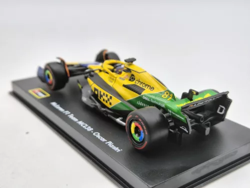 McLaren MCL38 F1 #81 (2024) - Monaco GP (Senna 30th Anniversary) - Oscar Piastri - PILÓTÁVAL -  Bburago - 1:43