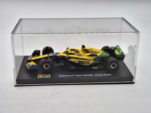 McLaren MCL38 F1 #81 (2024) - Monaco GP (Senna 30th Anniversary) - Oscar Piastri - PILÓTÁVAL -  Bburago - 1:43