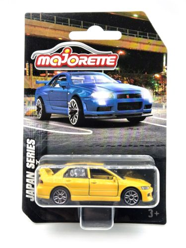 Mitsubishi Lancer Evolution EVO - sárga -  Majorette - 1:64