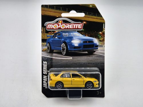 Mitsubishi Lancer Evolution EVO - sárga -  Majorette - 1:64