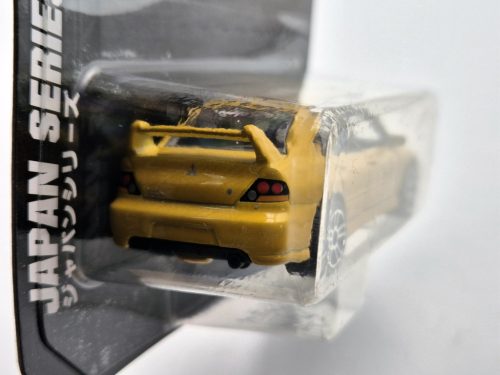 Mitsubishi Lancer Evolution EVO - sárga -  Majorette - 1:64