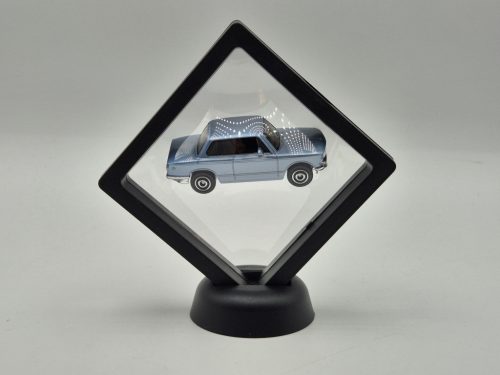 Lebegő vitrin keret / tároló - kicsi - 9x9cm - 1:64 kisautókhoz