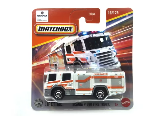 Scania P 360 Fire Truck - 16/125 - bliszteres -  Matchbox  - 1:64