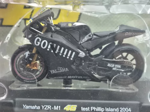 Moto GP - Yamaha YZR-M1 #46 (2004) motor - Philipp Island test - Valentino Rossi -  Edicola - 1:18