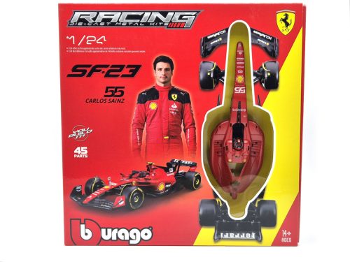 Ferrari SF-23 F1 #55 (2023) - Carlos Sainz - összeszerelhető modell  -  Bburago - 1:24