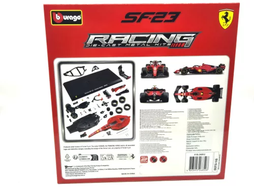Ferrari SF-23 F1 #55 (2023) - Carlos Sainz - összeszerelhető modell  -  Bburago - 1:24