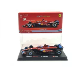   Ferrari SF-24 F1 #16 (2024) - Miami GP - Charles Leclerc - PILÓTÁVAL -  Bburago - 1:43