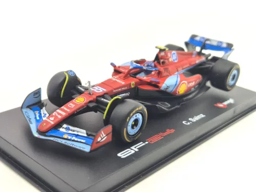 Ferrari SF-24 F1 #55 (2024) - Miami GP - Carlos Sainz - PILÓTÁVAL -  Bburago - 1:43