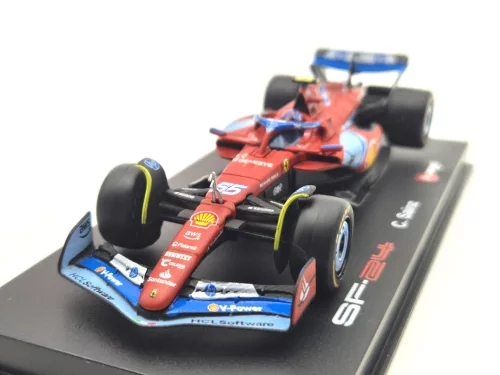 Ferrari SF-24 F1 #55 (2024) - Miami GP - Carlos Sainz - PILÓTÁVAL -  Bburago - 1:43
