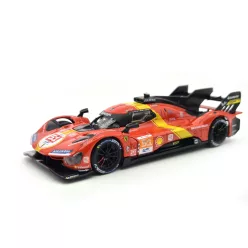   Ferrari 499P 3.0L Turbo V6 #51 - winner 24h Le Mans (2023) - Alessandro Pier Guidi - James Calado - Antonio Giovinazzi -  Bburago - 1:43