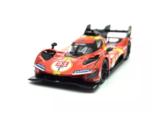 Ferrari 499P 3.0L Turbo V6 #51 - winner 24h Le Mans (2023) - Alessandro Pier Guidi - James Calado - Antonio Giovinazzi -  Bburago - 1:43