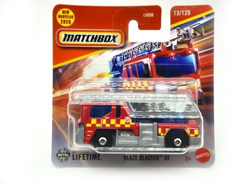 Blaze Blaster III tűzoltóautó - 13/125 - bliszteres -  Matchbox - 1:64