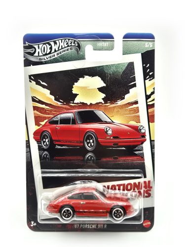 Hot Wheels '67 Porsche 911 R - Silver Series 5/5 - hosszú kártyás -  Hot Wheels - 1:64
