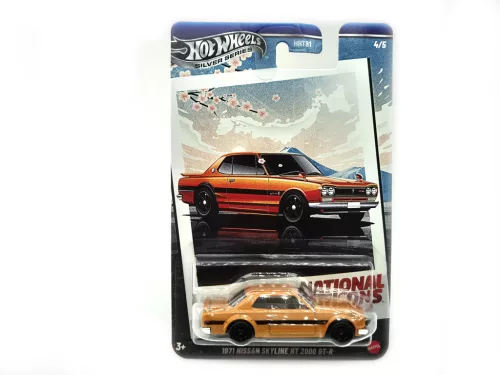 Hot Wheels 1971 Nissan Skyline HT 2000 GT-R - Silver Series 4/5 - hosszú kártyás -  Hot Wheels - 1:64