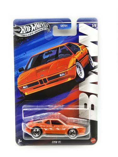 Hot Wheels BMW M1 - Silver Series 1/5 - hosszú kártyás -  Hot Wheels - 1:64
