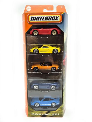 Matchbox 5 darabos autó szett - Porsche Heroes / Héros  -  Matchbox - 1:64