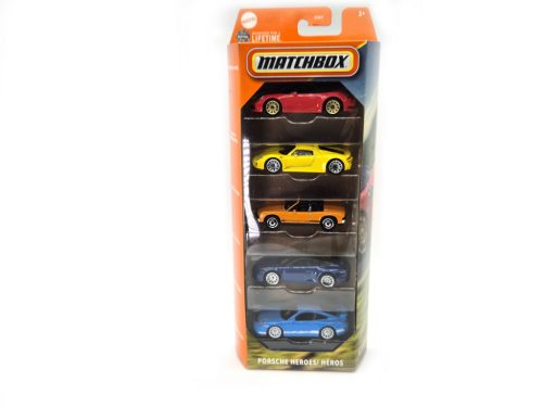 Matchbox 5 darabos autó szett - Porsche Heroes / Héros  -  Matchbox - 1:64