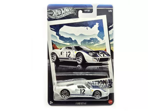 Hot Wheels Ford GT40 - Silver Series 1/5 - hosszú kártyás -  Hot Wheels - 1:64