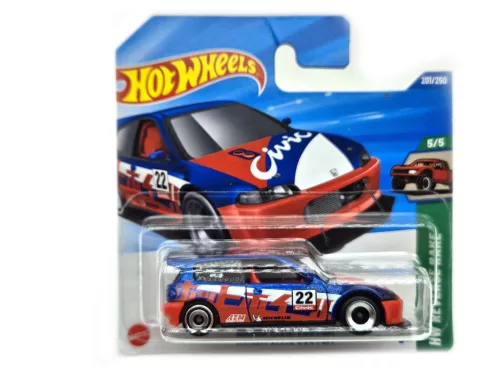Hot Wheels Honda Civic Custom - HW Reverse Rake 5/5 - 201/250 -  Hot Wheels - 1:64