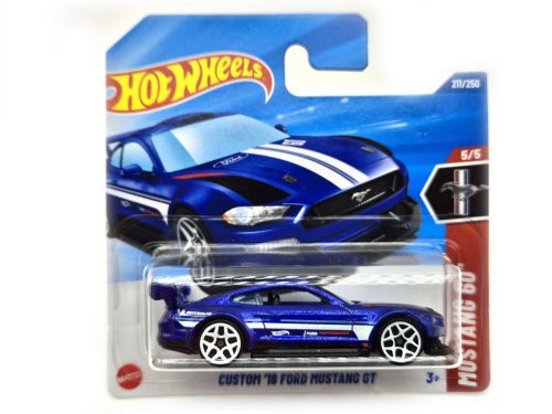 Hot Wheels Custom '18 Ford Mustang GT - Mustang 60 5/5 - 211/250 -  Hot Wheels - 1:64