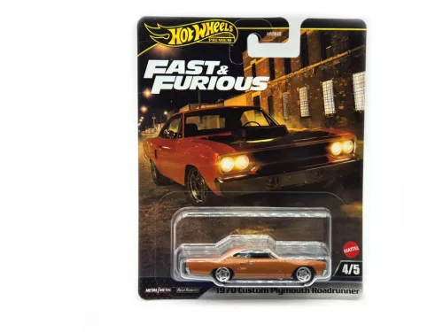Hot Wheels Fast and Furious - Halálos iramban 4/5 - 1970 Custom Plymouth Roadrunner -  Hot Wheels - 1:64