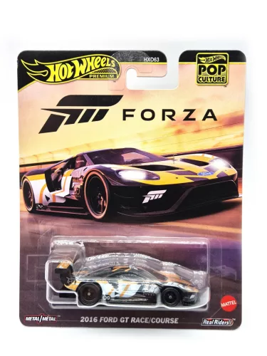 Hot Wheels Premium - Pop Culture - Forza - 2016 Ford GT Race/Course -  Hot Wheels - 1:64